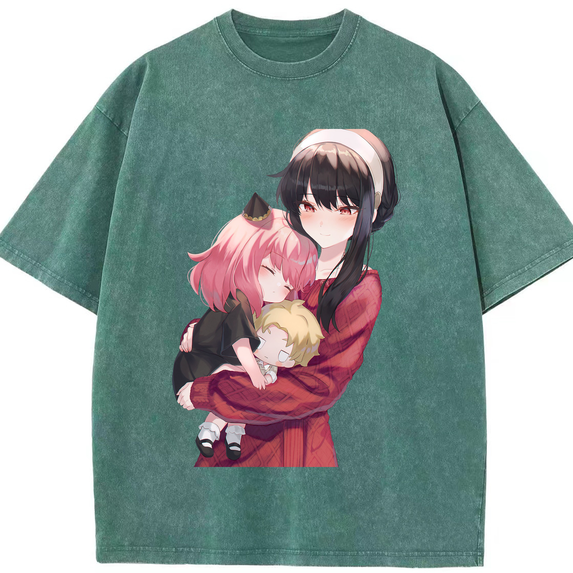 （画像用） SPY×FAMILY间谍家家酒 綿100% ヴィンテージ風 半袖Tシャツ（フロントプリント）